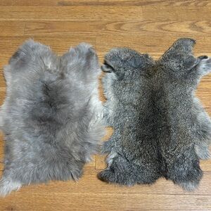 0802 set rabbit pelt crafts decor DIY